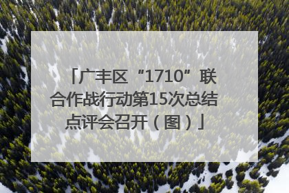 广丰区“1710”联合作战行动第15次总结点评会召开（图）
