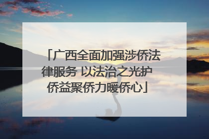 广西全面加强涉侨法律服务 以法治之光护侨益聚侨力暖侨心