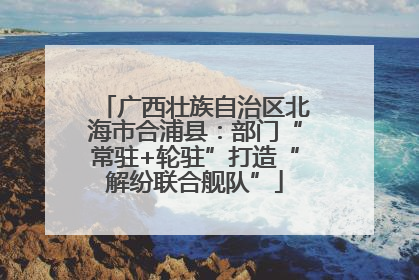 广西壮族自治区北海市合浦县：部门“常驻+轮驻”打造“解纷联合舰队”