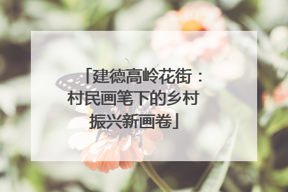 建德高岭花街：村民画笔下的乡村振兴新画卷