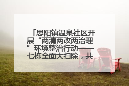 思阳镇温泉社区开展“两清两改两治理”环境整治行动——七栋全面大扫除，共建洁净家园