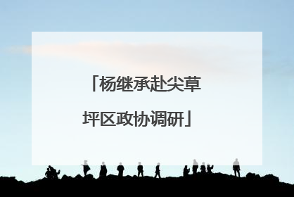 杨继承赴尖草坪区政协调研