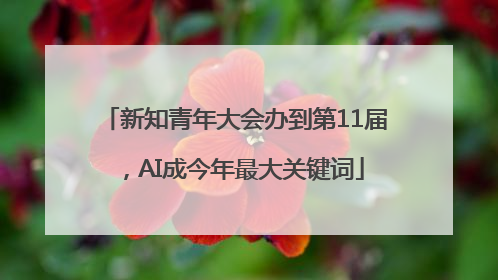 新知青年大会办到第11届，AI成今年最大关键词