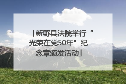 新野县法院举行“光荣在党50年”纪念章颁发活动
