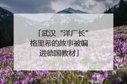 武汉“洋厂长”格里希的故事被编进德国教材