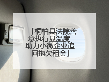 桐柏县法院善意执行显温度 助力小微企业追回拖欠租金