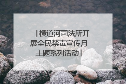 横道河司法所开展全民禁毒宣传月主题系列活动