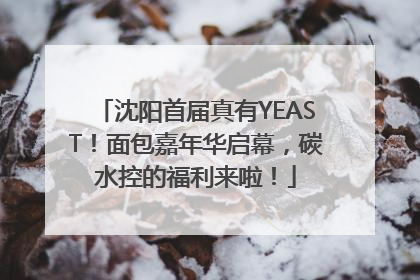 沈阳首届真有YEAST！面包嘉年华启幕，碳水控的福利来啦！