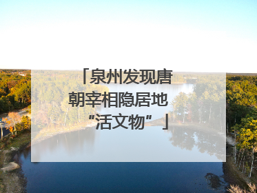 泉州发现唐朝宰相隐居地“活文物”