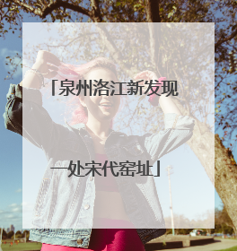 泉州洛江新发现一处宋代窑址
