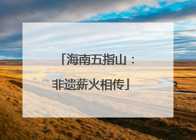 海南五指山：非遗薪火相传