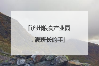 济州粮食产业园：满班长的手