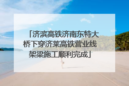 济滨高铁济南东特大桥下穿济莱高铁营业线架梁施工顺利完成