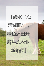 浠水“点污成肥”，绿色还田开辟生态农业新路径