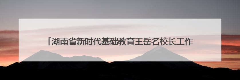 湖南省新时代基础教育王岳名校长工作室到株洲市第十九中学开展研修活动
