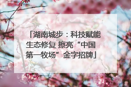 湖南城步：科技赋能生态修复 擦亮“中国第一牧场”金字招牌