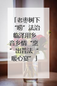 老枣树下“唠”法治 临泽用乡音乡情“烹”出普法“暖心宴”