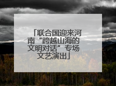 联合国迎来河南“跨越山海的文明对话”专场文艺演出