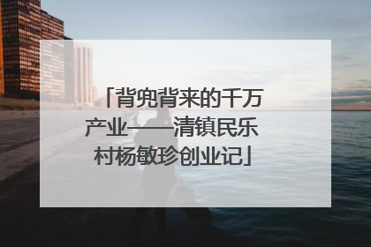 背兜背来的千万产业——清镇民乐村杨敏珍创业记