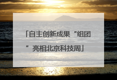 自主创新成果“组团”亮相北京科技周