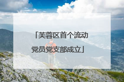 芙蓉区首个流动党员党支部成立