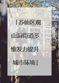 苏仙区观山洞街道多维发力提升城市环境