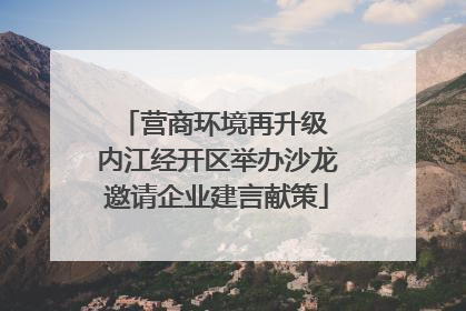 营商环境再升级 内江经开区举办沙龙邀请企业建言献策