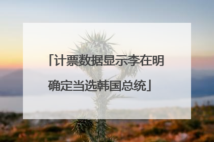 计票数据显示李在明确定当选韩国总统
