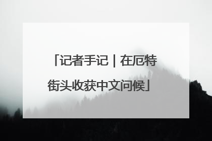 记者手记｜在厄特街头收获中文问候