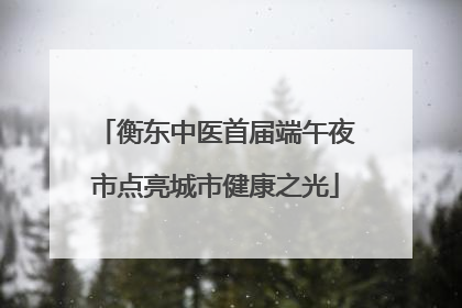衡东中医首届端午夜市点亮城市健康之光