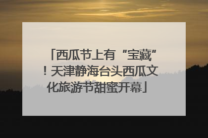 西瓜节上有“宝藏”！天津静海台头西瓜文化旅游节甜蜜开幕