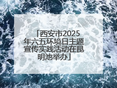 西安市2025年六五环境日主题宣传实践活动在昆明池举办