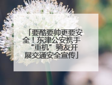 要酷要帅更要安全！东津公安携手 “重机”骑友开展交通安全宣传