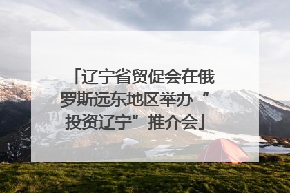 辽宁省贸促会在俄罗斯远东地区举办“投资辽宁”推介会