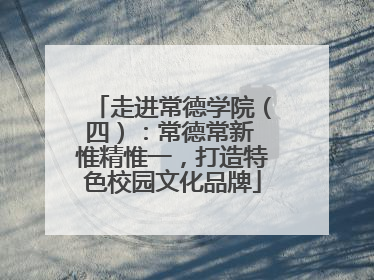 走进常德学院（四）：常德常新 惟精惟一，打造特色校园文化品牌