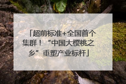 超前标准+全国首个集群！“中国大樱桃之乡”重塑产业标杆
