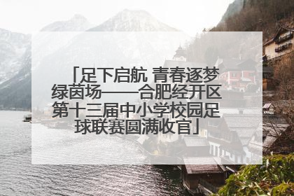 足下启航 青春逐梦绿茵场——合肥经开区第十三届中小学校园足球联赛圆满收官