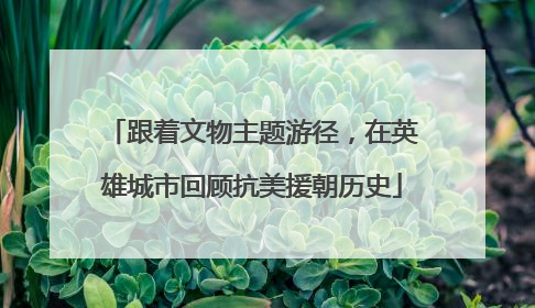 跟着文物主题游径，在英雄城市回顾抗美援朝历史