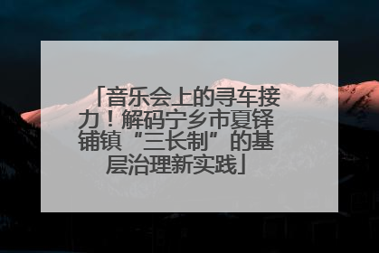 音乐会上的寻车接力！解码宁乡市夏铎铺镇“三长制”的基层治理新实践