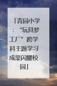 青园小学：“玩具梦工厂”跨学科主题学习成果闪耀校园