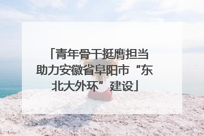 青年骨干挺膺担当 助力安徽省阜阳市“东北大外环”建设