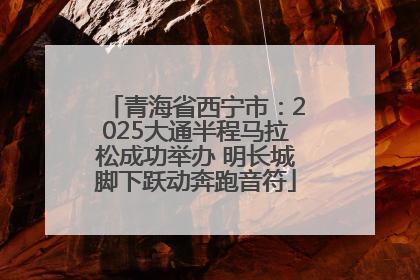 青海省西宁市：2025大通半程马拉松成功举办 明长城脚下跃动奔跑音符
