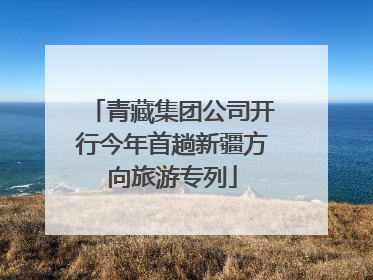 青藏集团公司开行今年首趟新疆方向旅游专列