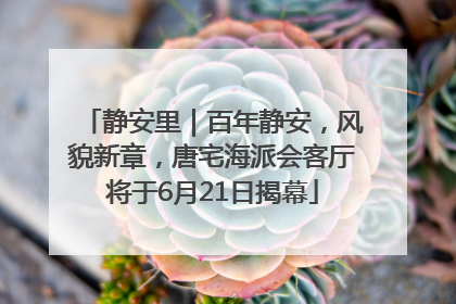 静安里｜百年静安，风貌新章，唐宅海派会客厅将于6月21日揭幕