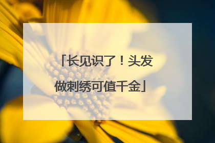 长见识了！头发做刺绣可值千金