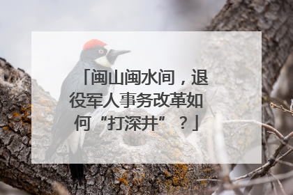 闽山闽水间，退役军人事务改革如何“打深井”？