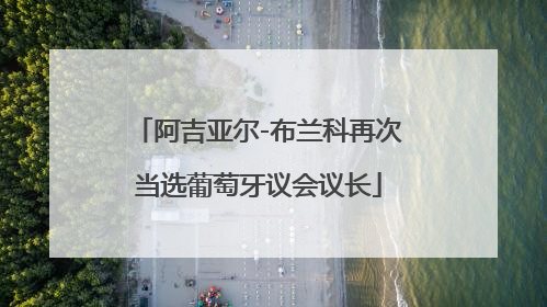 阿吉亚尔-布兰科再次当选葡萄牙议会议长