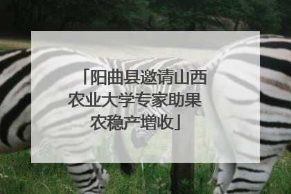 阳曲县邀请山西农业大学专家助果农稳产增收
