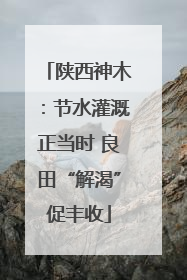 陕西神木：节水灌溉正当时 良田“解渴”促丰收