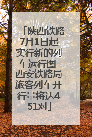 陕西铁路7月1日起实行新的列车运行图 西安铁路局旅客列车开行量将达451对